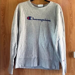 Grey champion sweatshirt